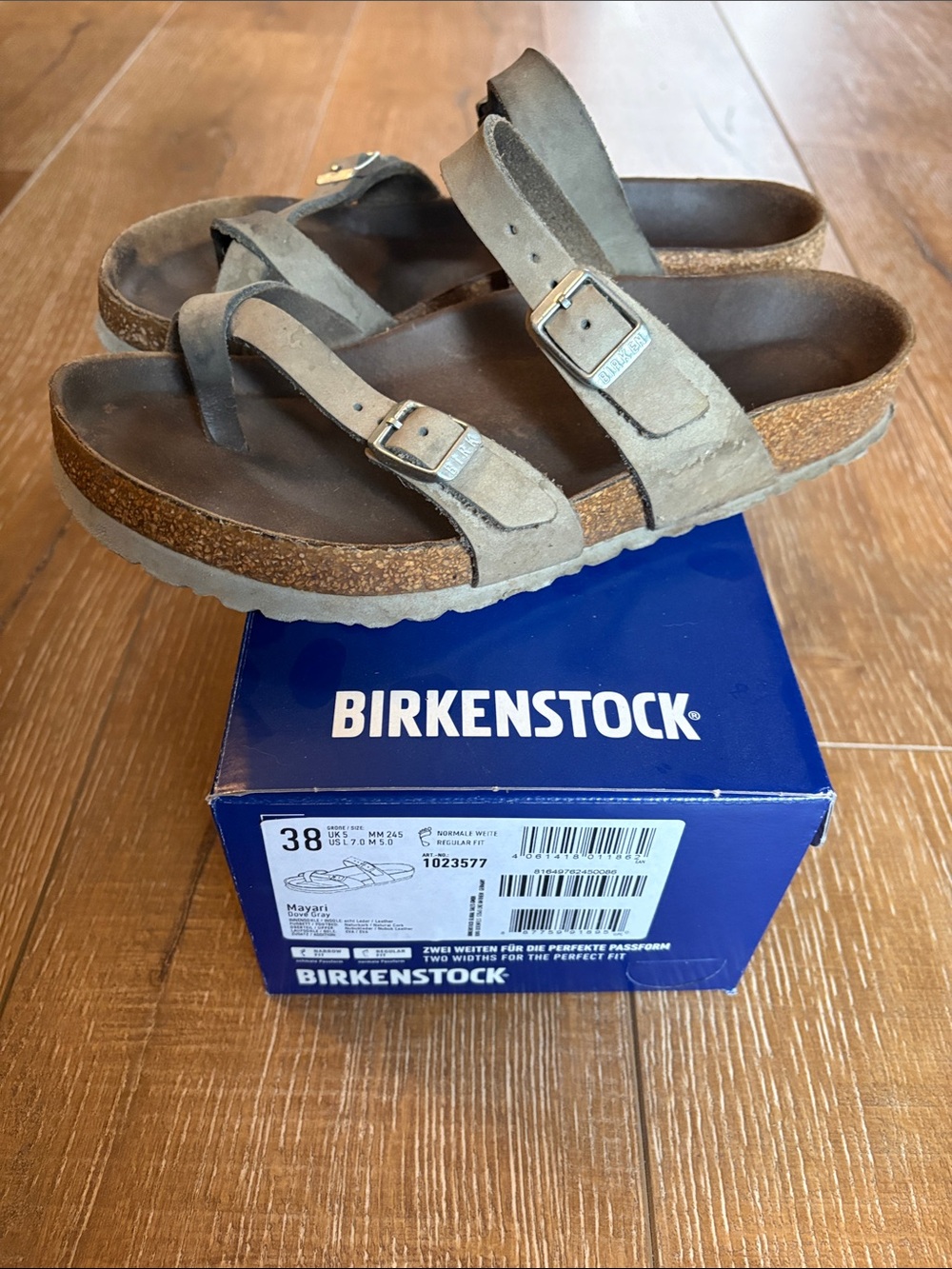 Birkenstock Dove Grey Mayari Sandals - Picture 2 of 5